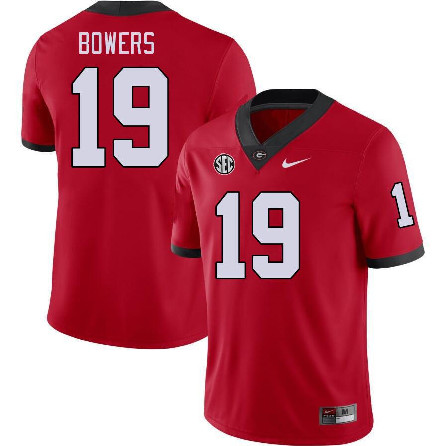 Georgia Bulldogs Men's Brock Bowers #19 Red Stitched College UGA Football Jersey 23WK015SZ